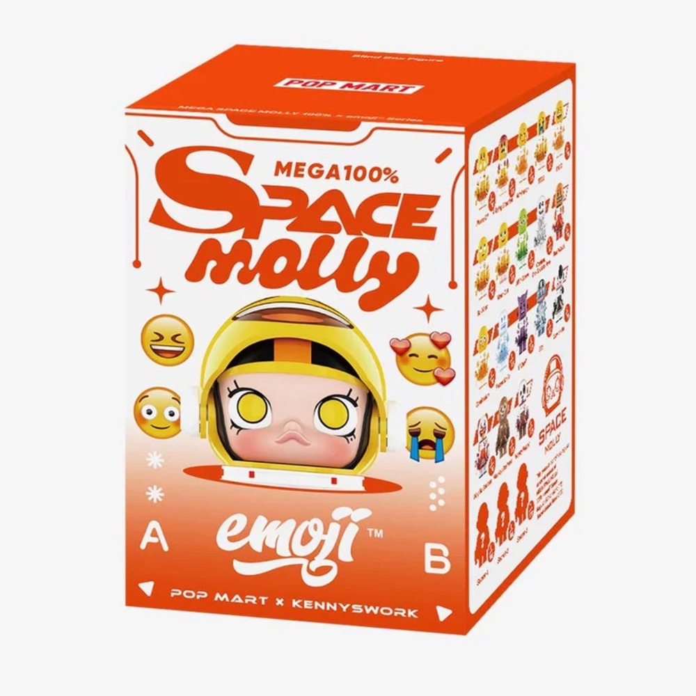 AUTHENTIC POP MART Space Molly 100% Emoji Series